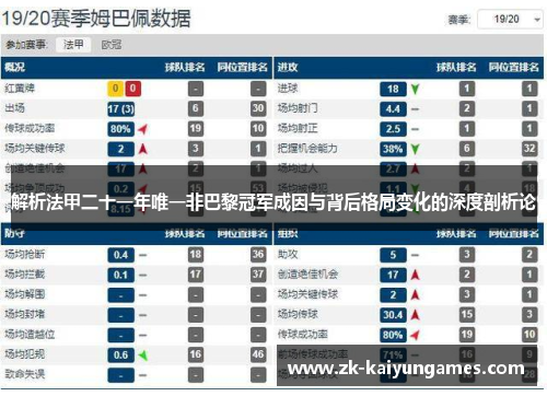 解析法甲二十一年唯一非巴黎冠军成因与背后格局变化的深度剖析论 解析法甲二十一年唯一非巴黎冠军成因与背后格局变化的深度剖析论